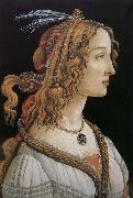 Sandro Botticelli Woman as USA oil painting artist